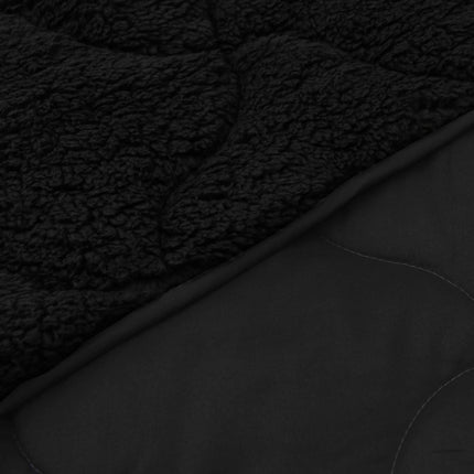 Sommar Duvet Svart 220 x 240 cm Mikrofiber och Teddyfleece