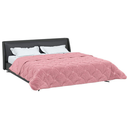Sommar Duvet Rosa 200 x 220 cm Mikrofiber och Teddyfleece