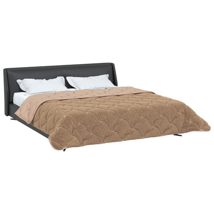 Sommar Duvet Taupe 200 x 240 cm Mikrofiber och Teddyfleece