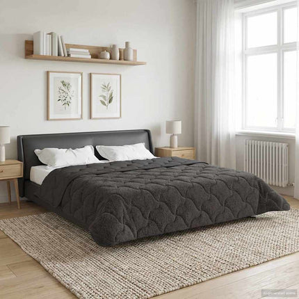 Full Års-Duvet Quiltad Antracit 200 x 240 cm