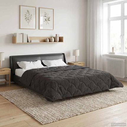 Full Års-Duvet Quiltad Antracit 220 x 240 cm