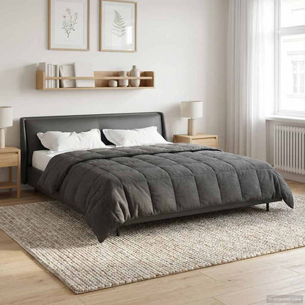 Full Års-Duvet Quiltad Antracit 220 x 260 cm