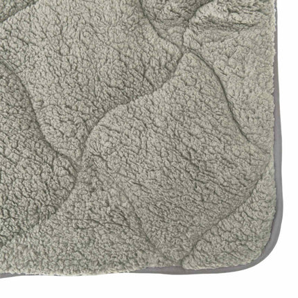 Full Års-Duvet Ljusgrå 200 x 220 cm Mikrofiber och Teddyfleece