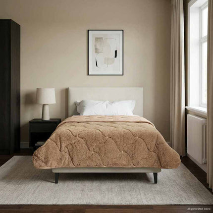 Full Års-Duvet 140 x 220 cm Nej Taupe Andningsbar
