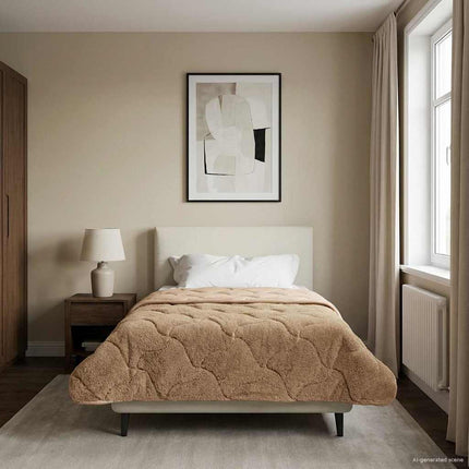 Full Års-Duvet 140 x 220 cm Nej Taupe Andningsbar