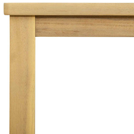 Trädgårdskonsolbord med lagring Ljus akacia 80 x 35 x 75 cm