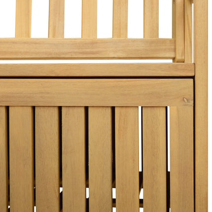 Förvaringsbänk 2 -Seater 120 x 63 x 84 cm Massiv Akacia