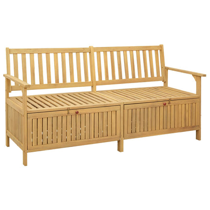 Förvaringsbänk 2 -Seater 170 x 63 x 84 cm Massiv Akacia
