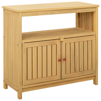 Trädgårdskonsolbord Ljus akacia 80 x 35 x 75 cm