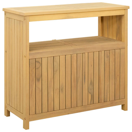 Trädgårdskonsolbord Ljus akacia 80 x 35 x 75 cm