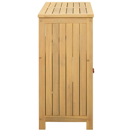Trädgårdskonsolbord Ljus akacia 80 x 35 x 75 cm