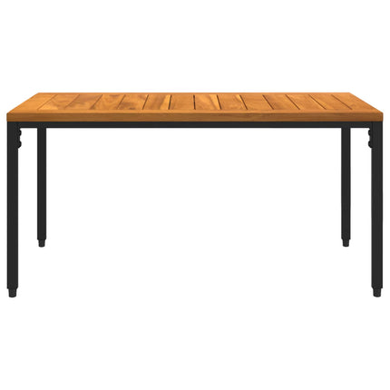 Utemöbelset med kudde 4 pcs Svart konstrotting