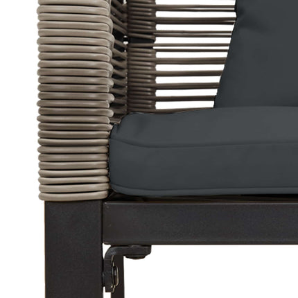 Utomhusbänk Grå och mörkgrå 117 x 54 x 74.5 cm konstrotting