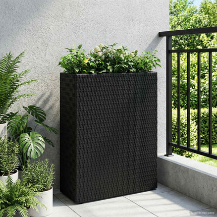 Hög kruka Svart 55 x 22 x 70 cm konstrotting