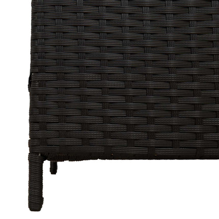 Utomhus soptunna Svart 40 x 40 x 80 cm konstrotting
