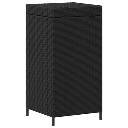 Utomhus soptunna Svart 40 x 40 x 80 cm konstrotting