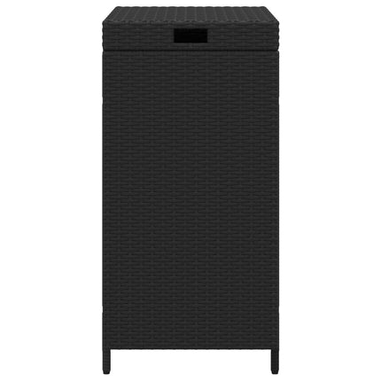 Utomhus soptunna Svart 40 x 40 x 80 cm konstrotting
