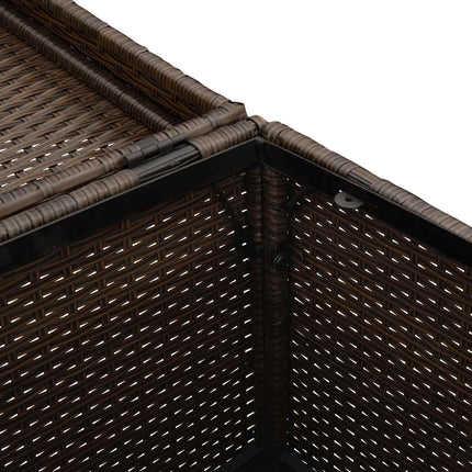 Utomhus soptunna Brun 40 x 40 x 80 cm konstrotting