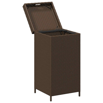 Utomhus soptunna Brun 40 x 40 x 80 cm konstrotting