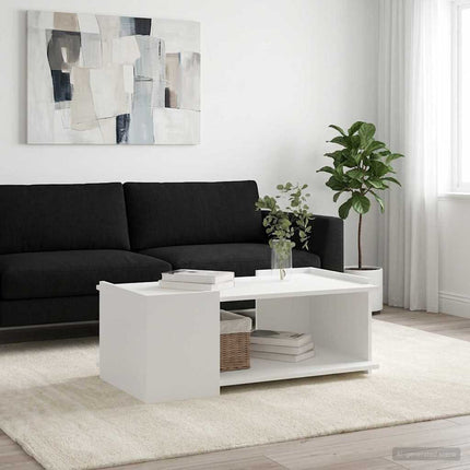 Kaffeebord Vit 90 x 50 x 33 cm Konstruerat trä