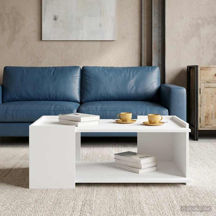 Kaffeebord Vit 90 x 50 x 33 cm Konstruerat trä