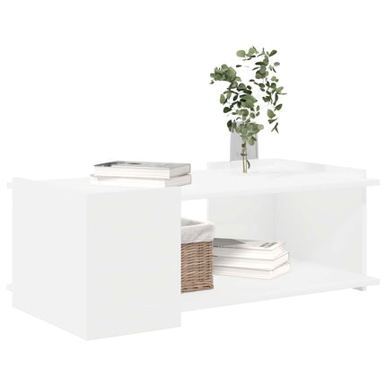 Kaffeebord Vit 90 x 50 x 33 cm Konstruerat trä