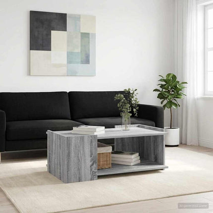 Kaffeebord Grå sonoma-ek 90 x 50 x 33 cm Konstruerat trä