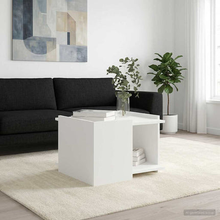 Kaffeebord Vit 50,5 x 50 x 33 cm Konstruerat trä