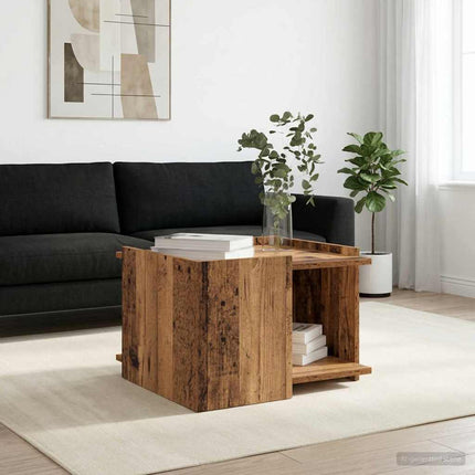 Kaffeebord Gammalt trä 50,5 x 50 x 33 cm Konstruerat trä