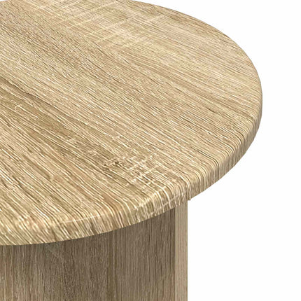 Sidobordsset med lagring 2 pcs Sonoma-ek Konstruerat trä