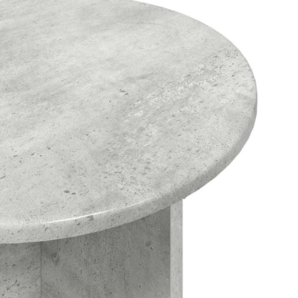 Sidobordsset 2 st Betonggrå Ø 45 x 35 cm Konstruerat trä
