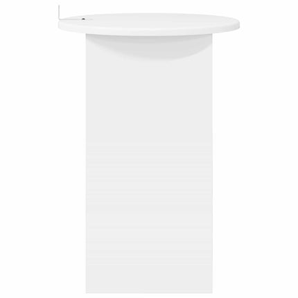 Sidobord Vit Ø 39,5 x 55 cm Konstruerat trä