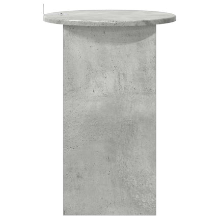Sidobord Betonggrå Ø 39,5 x 55 cm Konstruerat trä