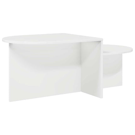 Kaffeebord Vit högglans 100 x 50 x 40 cm Konstruerat trä
