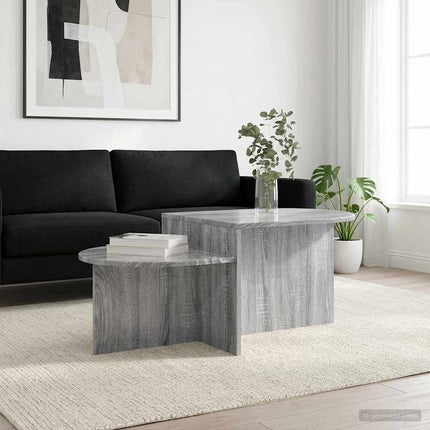 Kaffeebord Grå sonoma-ek 100 x 50 x 40 cm Konstruerat trä