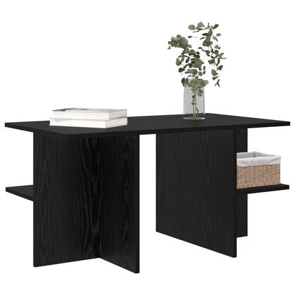 Kaffeebord Svart ek 87 x 50 x 45 cm Konstruerat trä