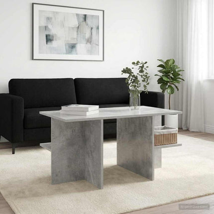 Kaffeebord Betonggrå 87 x 50 x 45 cm Konstruerat trä