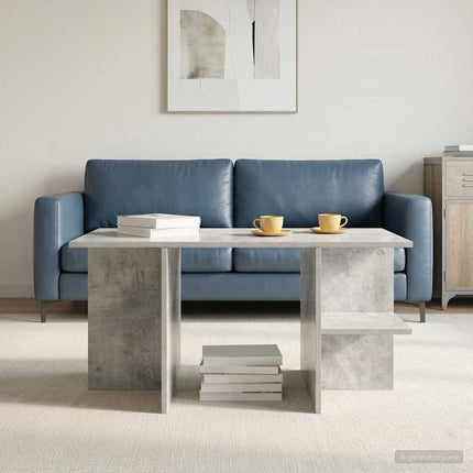 Kaffeebord Betonggrå 87 x 50 x 45 cm Konstruerat trä