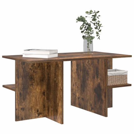 Kaffeebord Rökt Ek 87 x 50 x 45 cm Konstruerat trä