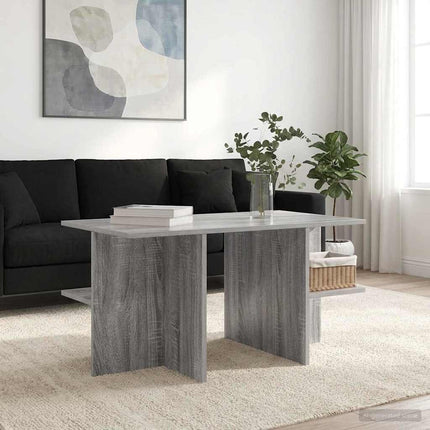 Kaffeebord Grå sonoma-ek 87 x 50 x 45 cm Konstruerat trä