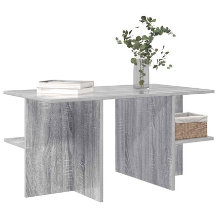 Kaffeebord Grå sonoma-ek 87 x 50 x 45 cm Konstruerat trä