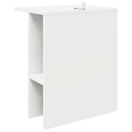 Kaffeebord 2 pcs Vit 40 x 30 x 49 cm Konstruerat trä