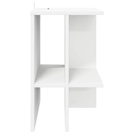 Kaffeebord 2 pcs Vit 40 x 30 x 49 cm Konstruerat trä