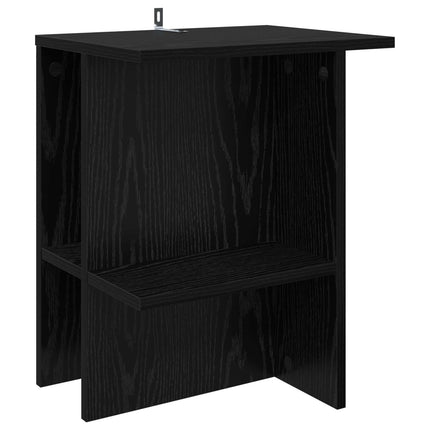 Kaffeebord 2 st Svart ek 40 x 30 x 49 cm Konstruerat trä