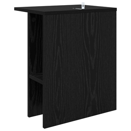 Kaffeebord 2 pcs Svart ek 40 x 30 x 49 cm Konstruerat trä
