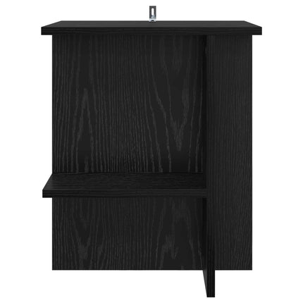 Kaffeebord 2 st Svart ek 40 x 30 x 49 cm Konstruerat trä