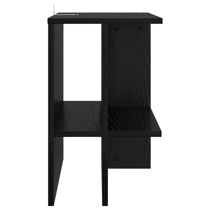 Kaffeebord 2 pcs Svart ek 40 x 30 x 49 cm Konstruerat trä