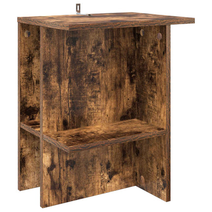 Kaffeebord 2 pcs Rökt ek 40 x 30 x 49 cm Konstruerat trä
