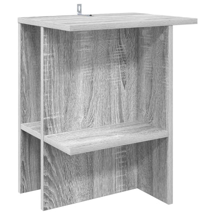 Kaffeebord 2 pcs Grå sonoma-ek 40 x 30 x 49 cm Konstruerat trä