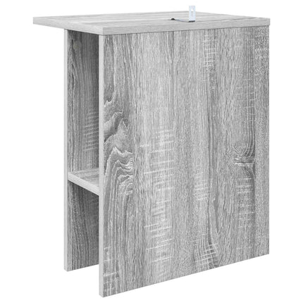 Kaffeebord 2 pcs Grå sonoma-ek 40 x 30 x 49 cm Konstruerat trä